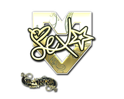Sticker | dexter (Gold) | Paris 2023