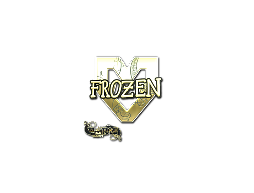 Aufkleber | frozen (Gold) | Paris 2023