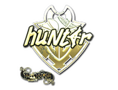 Наклейка | huNter- (золотая) | Париж-2023
