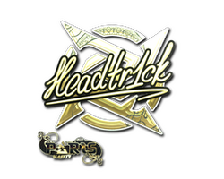 Sticker | headtr1ck (Gold) | Paris 2023