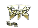 Sticker | KRIMZ (Gold) | Paris 2023