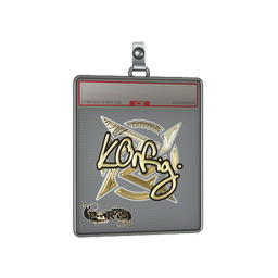 Sticker Slab | k0nfig (Gold) | Paris 2023
