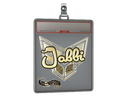 Sticker Slab | jabbi (Gold) | Paris 2023