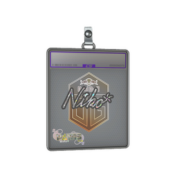 Sticker Slab | niko (Glitter)  | Paris 2023