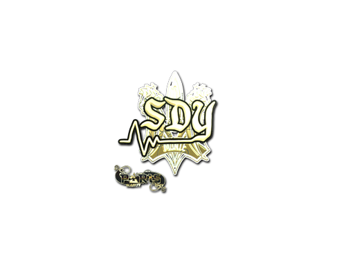 Sticker | sdy (Gold) | Paris 2023