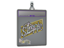 Sticker Slab | s1mple (Glitter) | Paris 2023