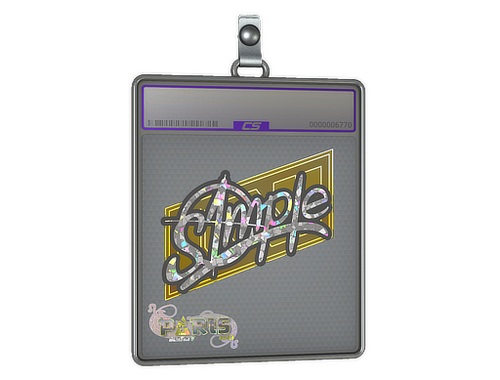 Pokrowiec na naklejkę | s1mple (brokatowa) | Paryż 2023