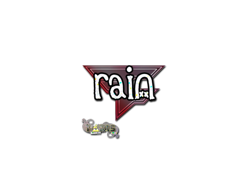 Çıkartma | rain (Parıltılı) | Paris 2023