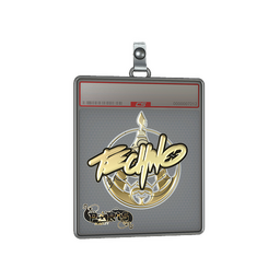 Sticker Slab | Techno4K (Gold) | Paris 2023
