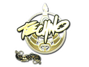 Sticker | Techno4K (Gold) | Paris 2023
