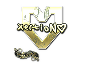 Наклейка | xertioN (золотая) | Париж-2023