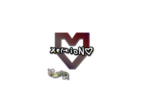 Наліпка | xertioN (сяйниста) | Париж 2023