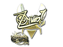 Sticker | ZywOo (Gold, Champion) | Paris 2023