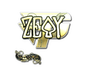 Sticker | zevy (Gold) | Paris 2023