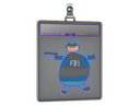 Sticker Slab | Poorly Drawn FBI (Holo)