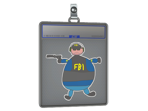 Sticker Slab | Poorly Drawn FBI