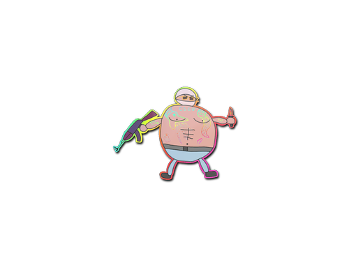Autocolante | Poorly Drawn Terrorist (Holo)