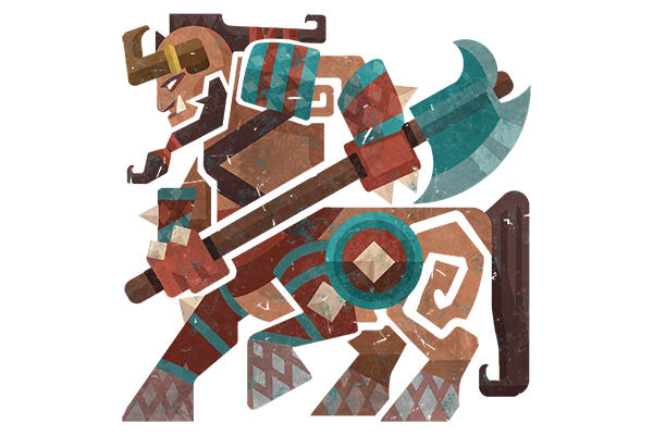 Glitter Monster Hunter Sticker - Centaur Warrunner
