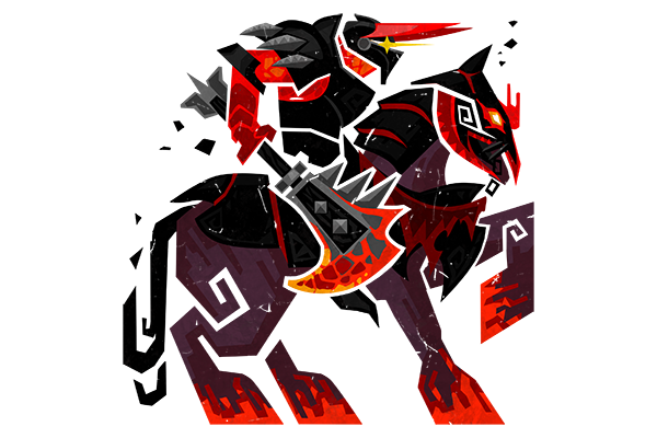 Glitter Monster Hunter Sticker - Chaos Knight