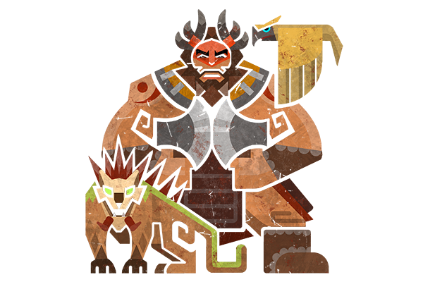 Glitter Monster Hunter Sticker - Beastmaster