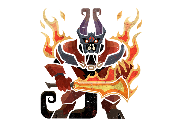 Glitter Monster Hunter Sticker - Doom