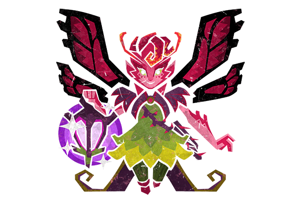 Glitter Monster Hunter Sticker - Dark Willow