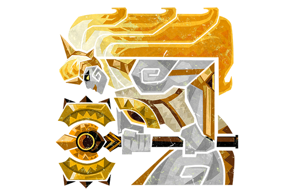 Glitter Monster Hunter Sticker - Dawnbreaker