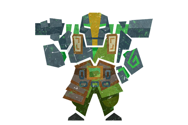 Glitter Monster Hunter Sticker - Earth Spirit