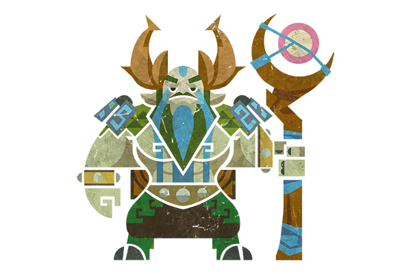Glitter Monster Hunter Sticker - Nature's Prophet