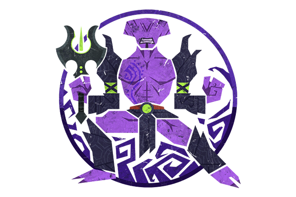 Glitter Monster Hunter Sticker - Faceless Void