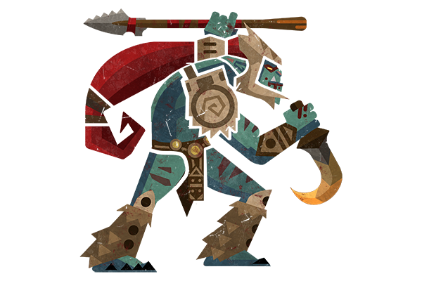 Glitter Monster Hunter Sticker - Huskar