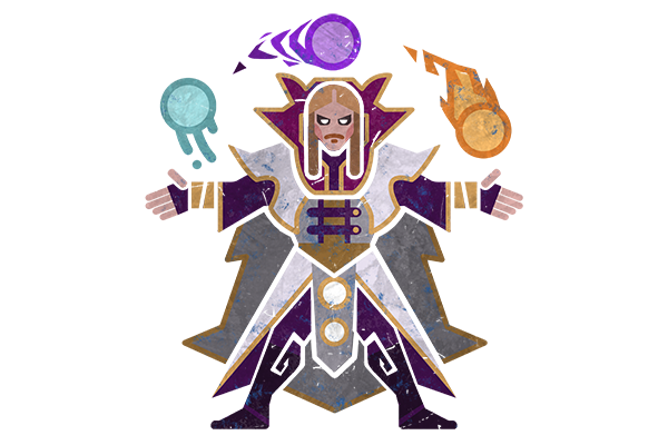 Glitter Monster Hunter Sticker - Invoker