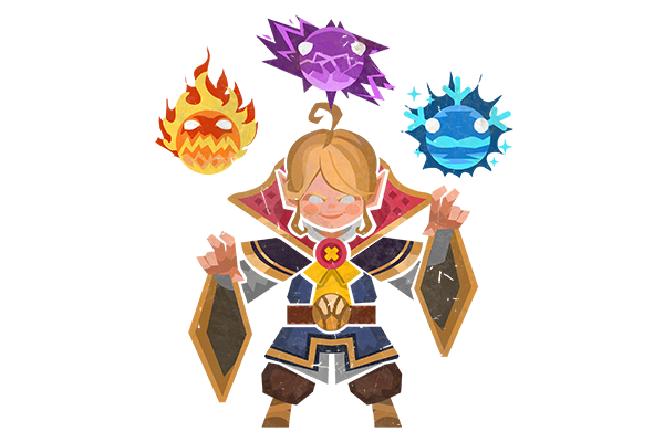 Glitter Monster Hunter Sticker - Invoker (Kid)