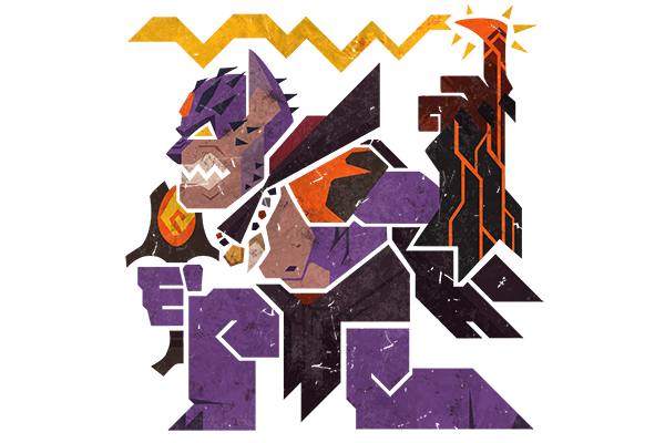 Glitter Monster Hunter Sticker - Lion