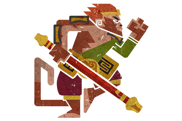 Glitter Monster Hunter Sticker - Monkey King