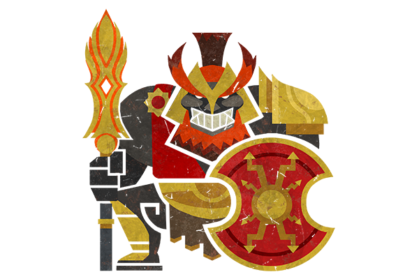 Glitter Monster Hunter Sticker - Mars