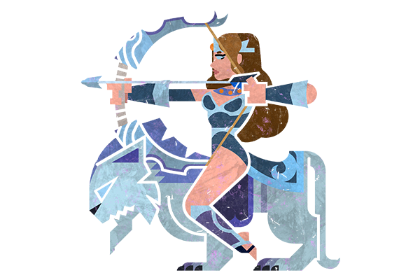 Glitter Monster Hunter Sticker - Mirana