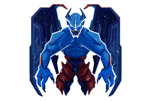 Glitter Monster Hunter Sticker - Night Stalker