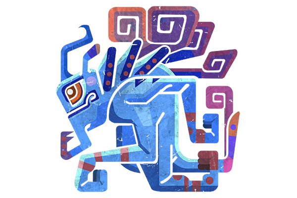 Glitter Monster Hunter Sticker - Puck