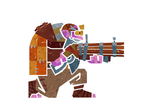 Glitter Monster Hunter Sticker - Sniper