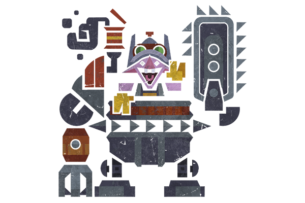 Glitter Monster Hunter Sticker - Timbersaw