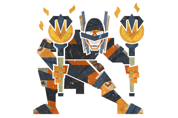 Glitter Monster Hunter Sticker - Shadow Shaman