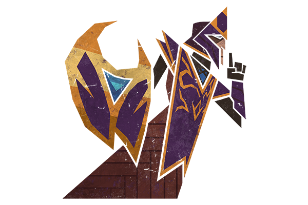 Glitter Monster Hunter Sticker - Silencer