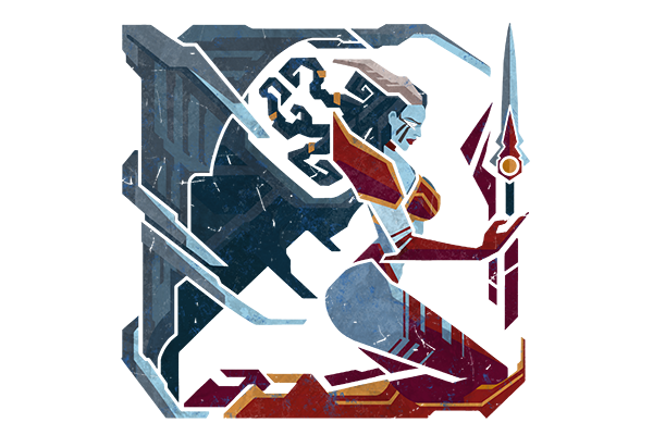 Glitter Monster Hunter Sticker - Queen of Pain