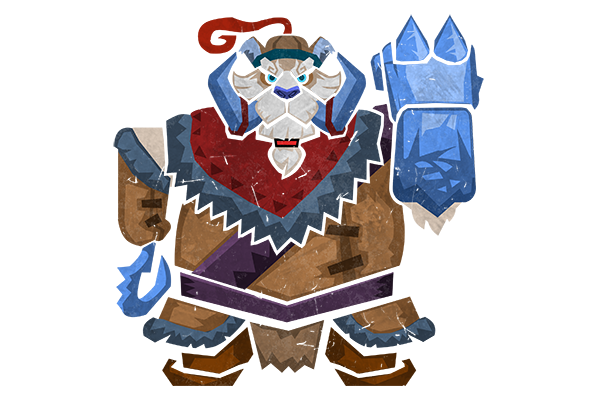 Glitter Monster Hunter Sticker - Tusk