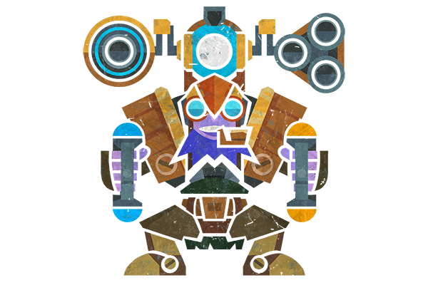 Glitter Monster Hunter Sticker - Tinker