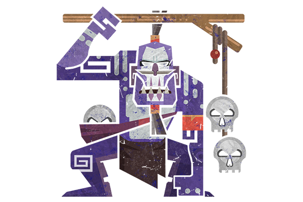 Glitter Monster Hunter Sticker - Witch Doctor