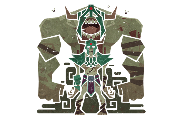 Glitter Monster Hunter Sticker - Undying