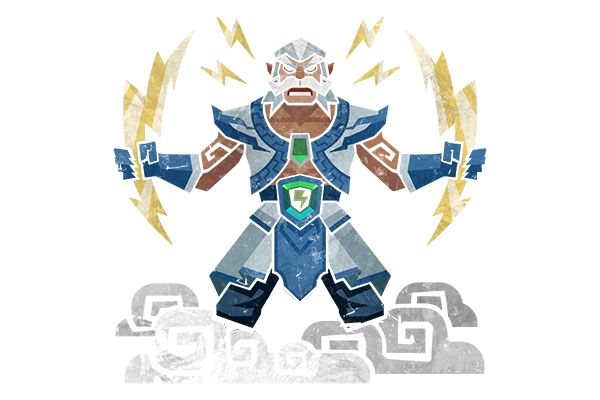 Glitter Monster Hunter Sticker - Zeus
