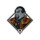Glitter Crownfall Sticker - Baron Porculescu